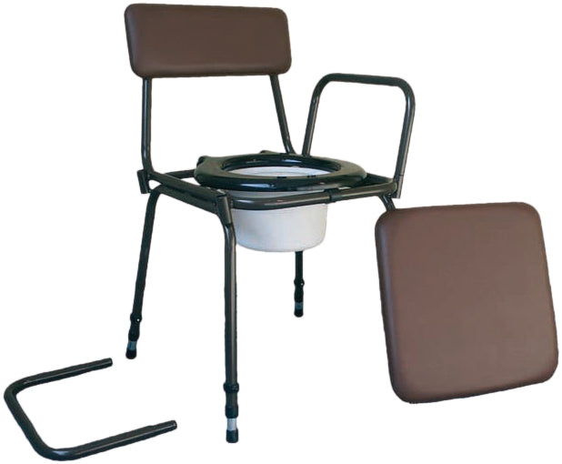 Surrey Height Adjustable Commode with Detachable Arms