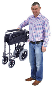 Aidapt Compact Transport Aluminium Wheelchair with VAT