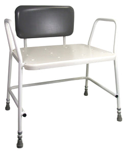 Portland Bariatric Height Adjustable Shower Stool - Choose with or without Back Support
