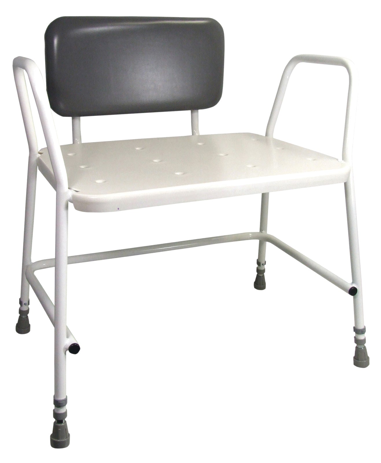 Portland Bariatric Height Adjustable Shower Stool - Choose with or without Back Support with VAT