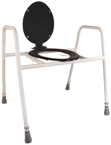 Solo Skandia Raised Toilet Frame with Seat and Lid with VAT
