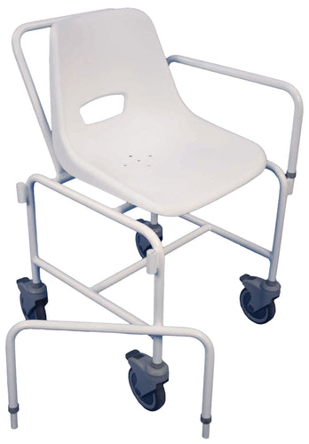 The Charing Attendant Propelled Shower Chair with detachable arms