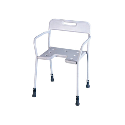 Shower chair with cut out hot sale